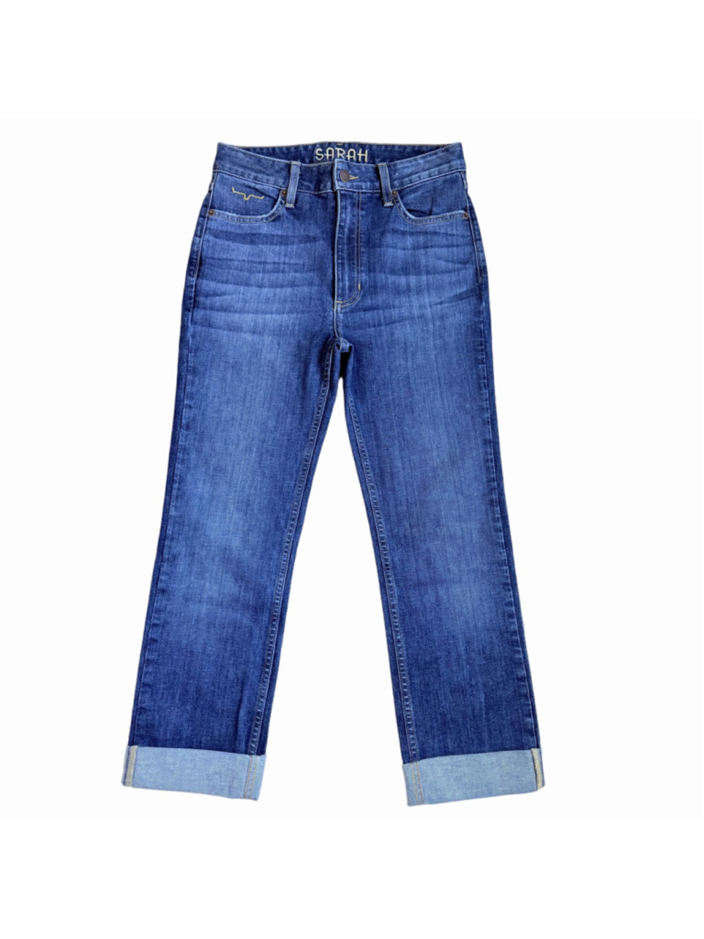 Kimes Ranch Sarah Cuffed Crop Jeans Women's Size 2 Blue Denim Western Casual